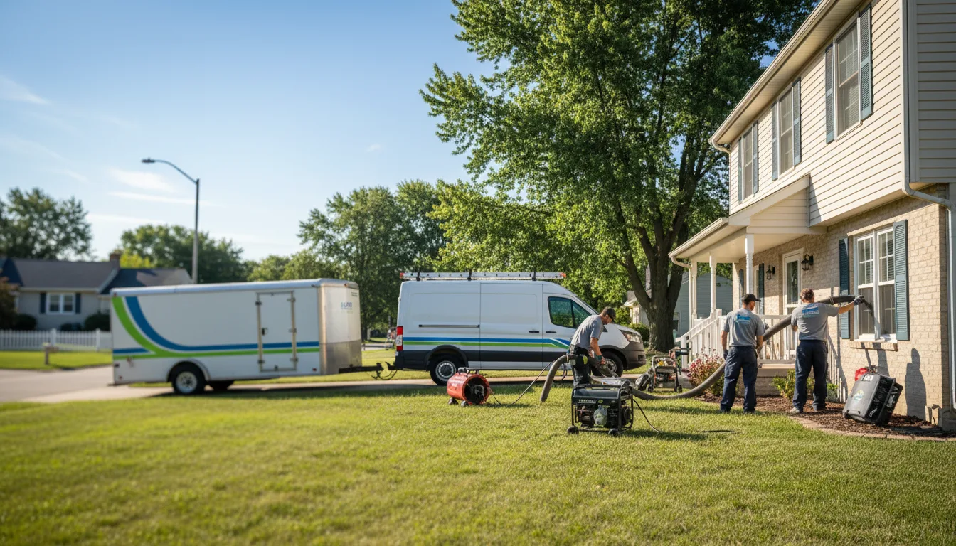 Flooded Basement Restoration And Cleanup With Repair in Geneseo, IL near me